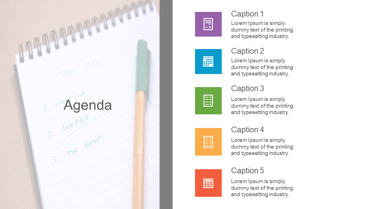 Get Instant Agenda PPT Design Slide Themes Presentation
